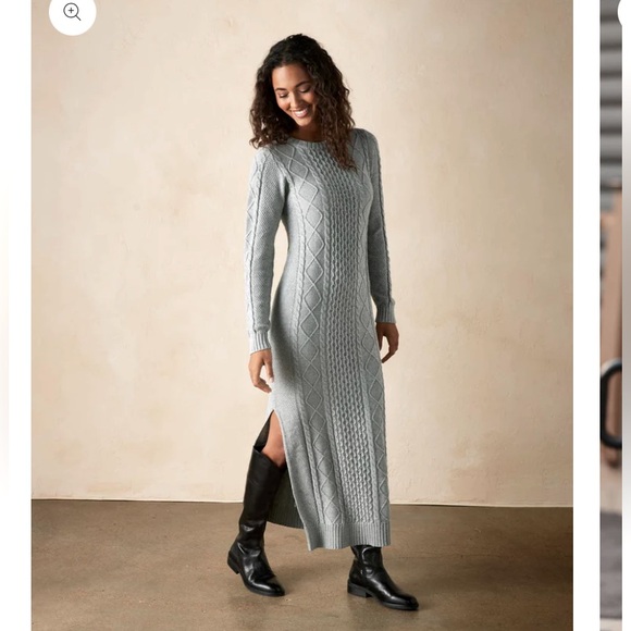 The normal brand Maria Sweater Dress in Heathered Grey - Picture 1 of 3